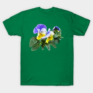 Group Of Yellow And Purple Pansies T-Shirt